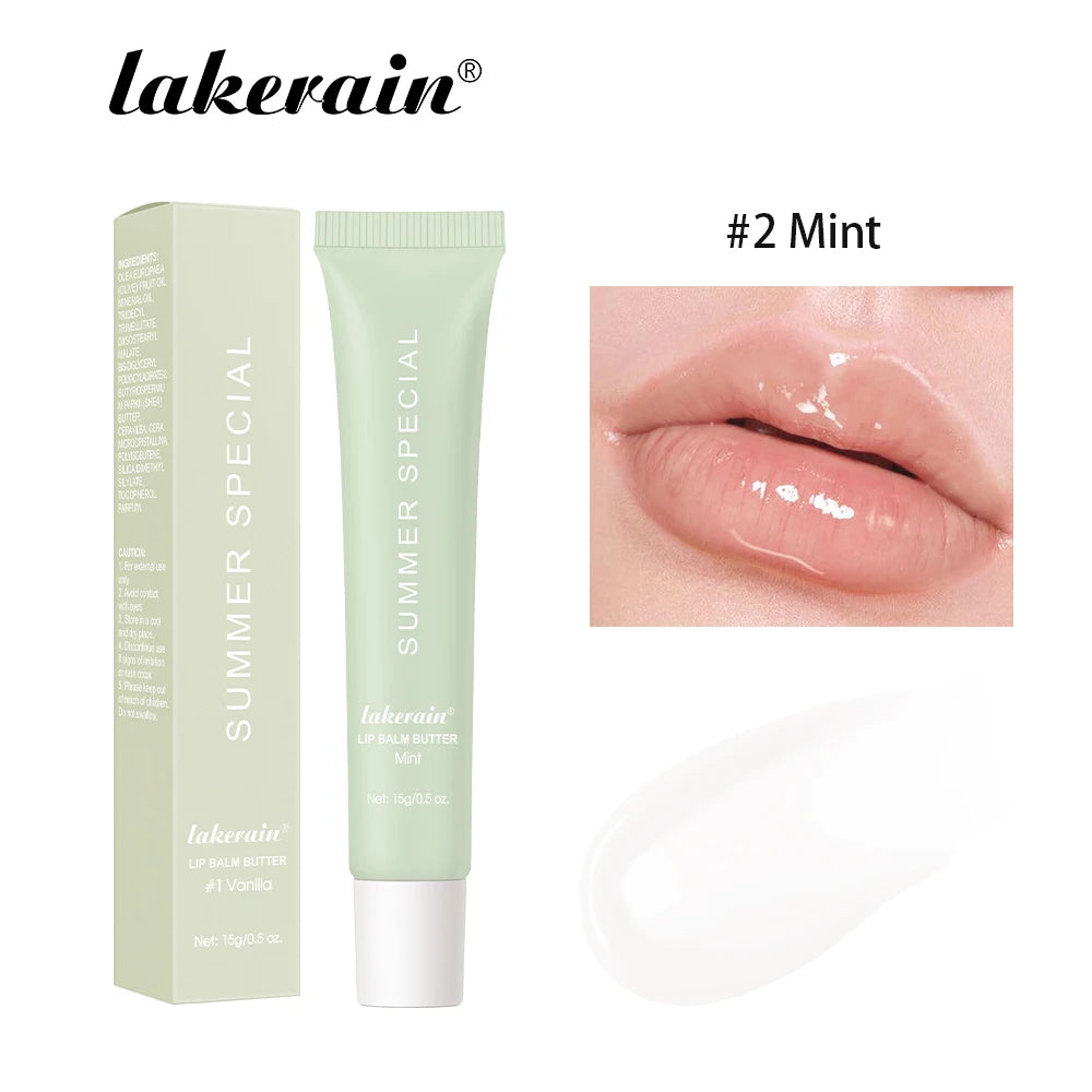 Bálsamo labial hidratante Lakerain Butter: cuidado labial hidratante, nutritivo y calmante.