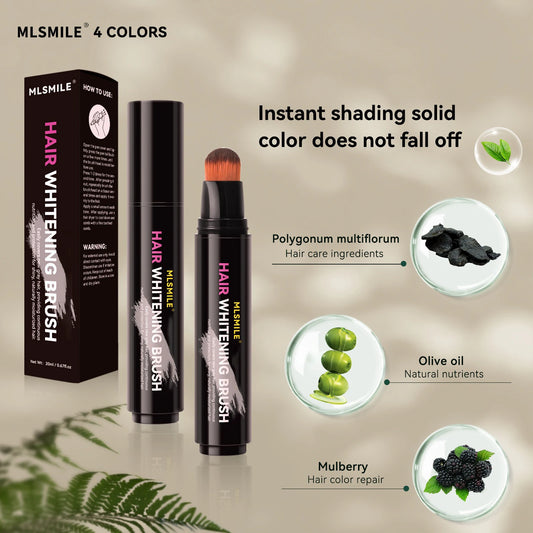 Cepillo desechable LuxuryGlow para teñir el cabello: corrector temporal de canas con extractos naturales de plantas (20 ml)