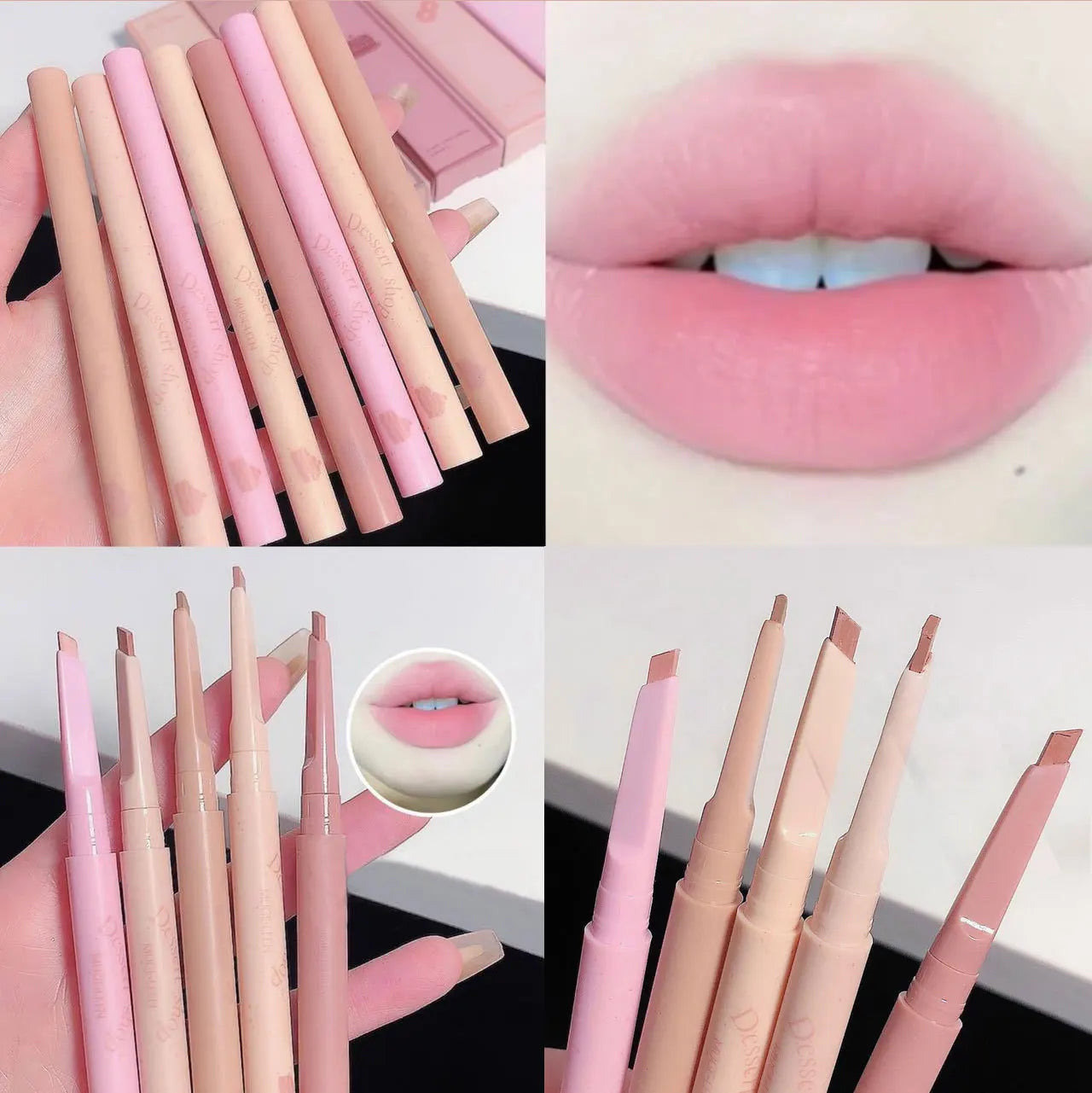 Delineador de labios automático impermeable LuxuryGlow: contorno suave y duradero