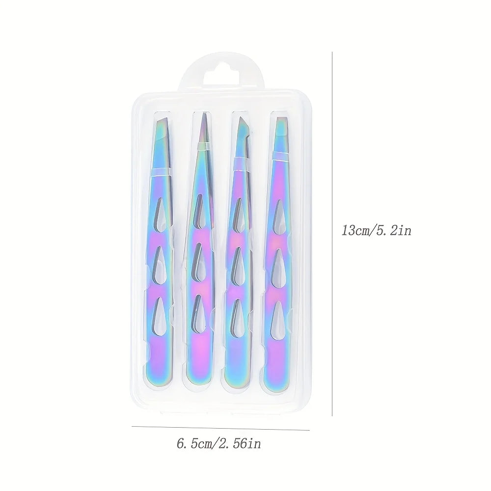 Alicates para cutículas de acero inoxidable de colores LuxuryGlow: removedor de piel muerta de precisión