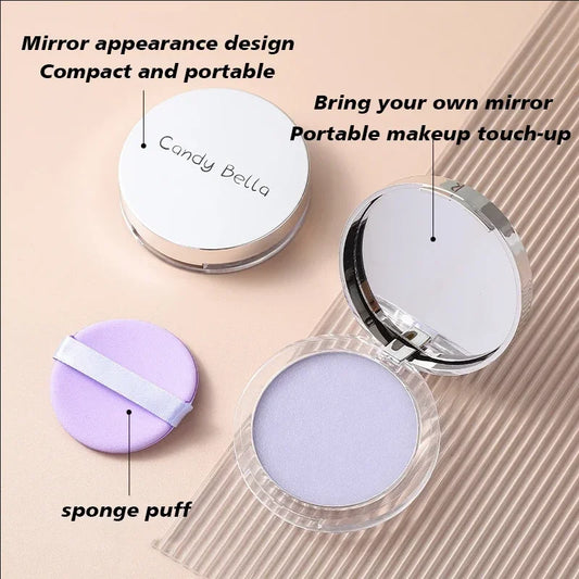 LuxuryGlow Lavender Matte Pressed Powder – Long-Lasting Oil Control Face Compact