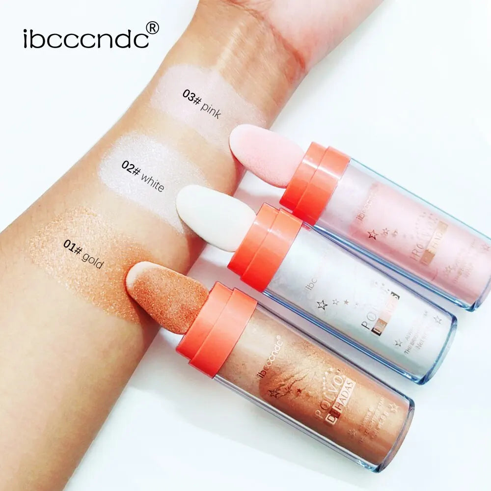 بودرة هايلايتر لاكيرين فيري جلو ثلاثية الألوان - وردي، ذهبي، برونزي لامع