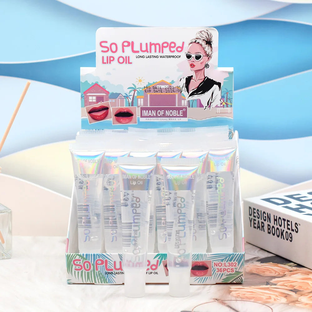 Glory Carrot 6-Piece Fruity Lip Gloss Set – Hydrating & Glossy Lip Gel for Moisturized, Shiny Lips