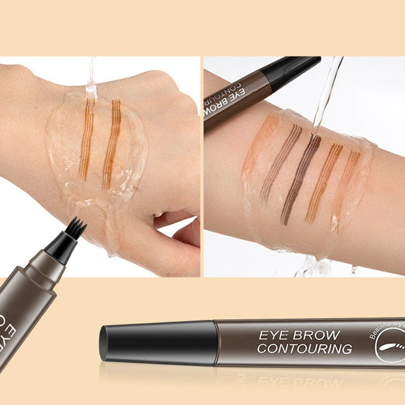 LuxuryGlow Waterproof Eyebrow Tattoo Pen – Microblading Effect Liquid Brow Pencil