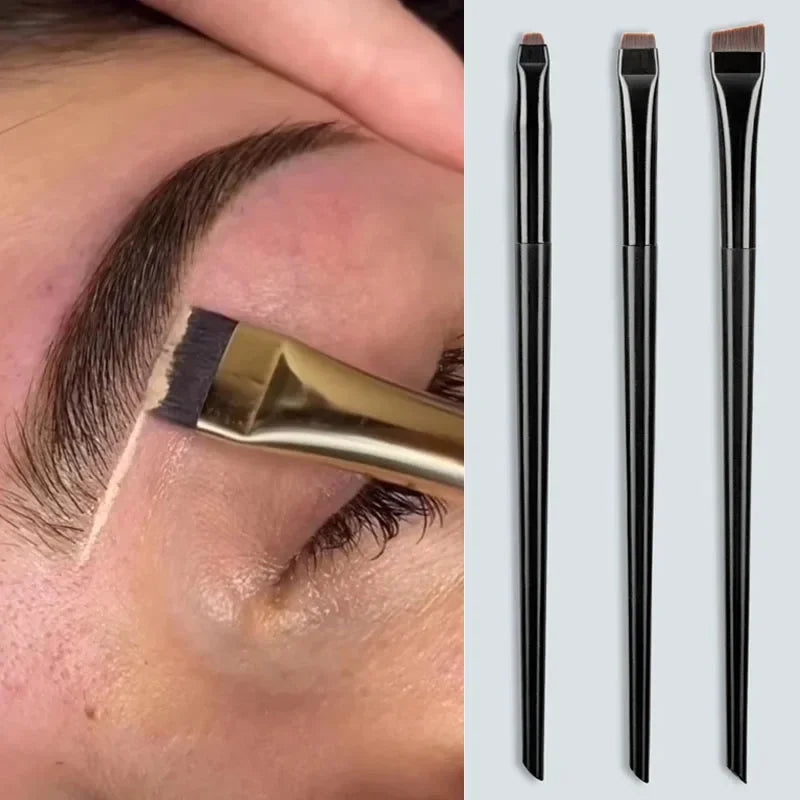 مجموعة فرش الحواجب وكحل العيون 3 في 1 من CNKESS - أداة رسم الحواجب بدقة وأداة رسم خط رفيع