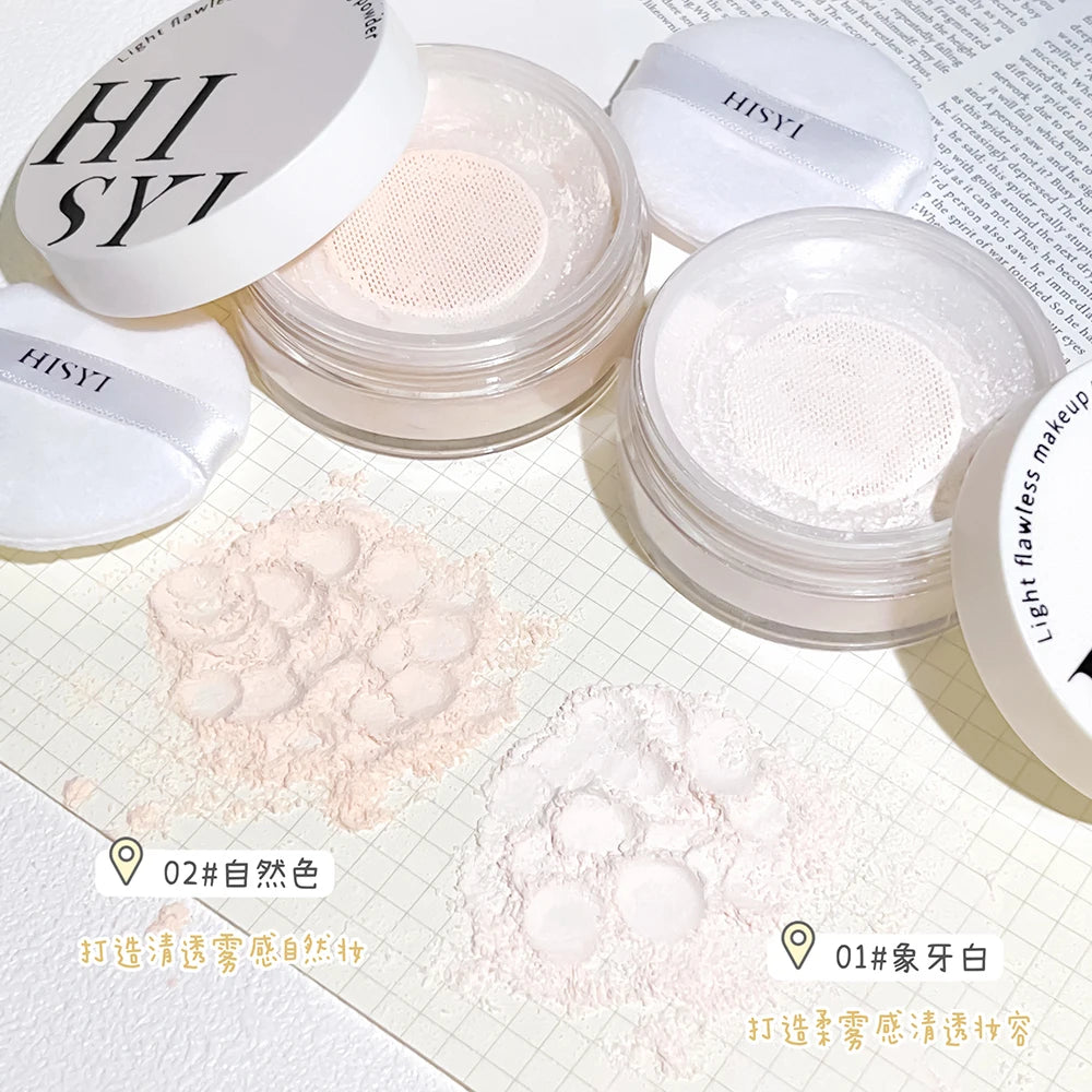 بودرة هيسي لايت إير السائبة - لمسة نهائية شفافة غير لامعة للتحكم في الزيوت ومظهر خالٍ من العيوب