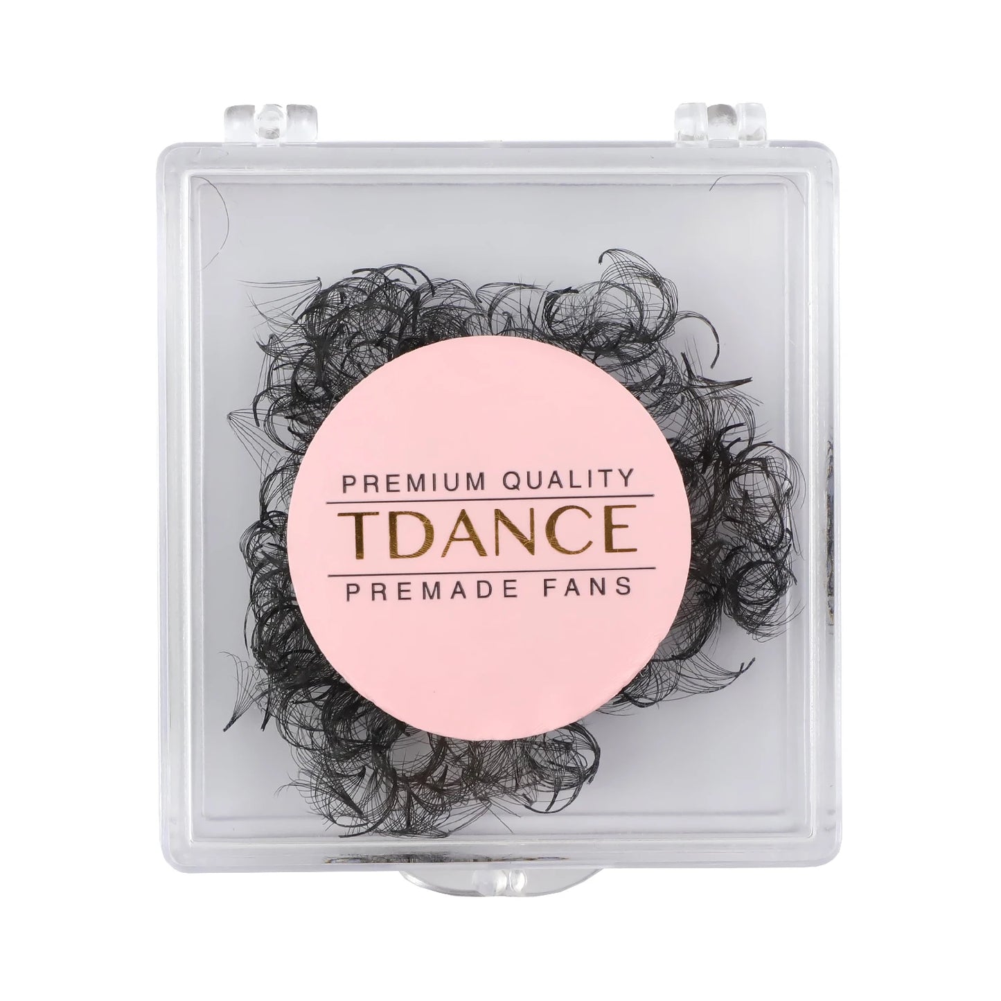 TDANCE 500Fans Premade Volume Eyelash Extensions – Pointy Base, Medium Stem C120