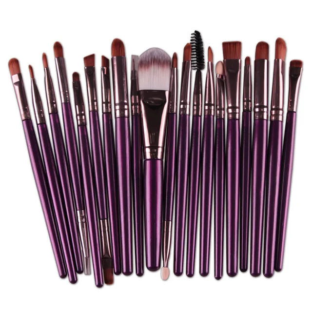 BeeChip 20 PCS Professional Makeup Brush Set – Soft Synthetic Brushes for Face & Eyes