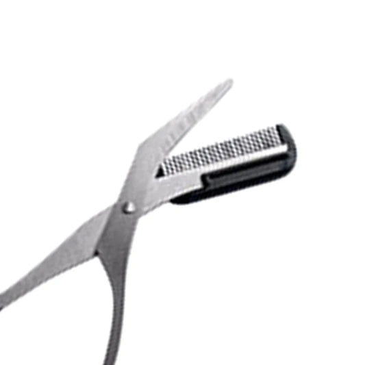 LuxuryGlow Precision Eyebrow Trimmer Scissors with Comb – Stainless Steel for Men & Women