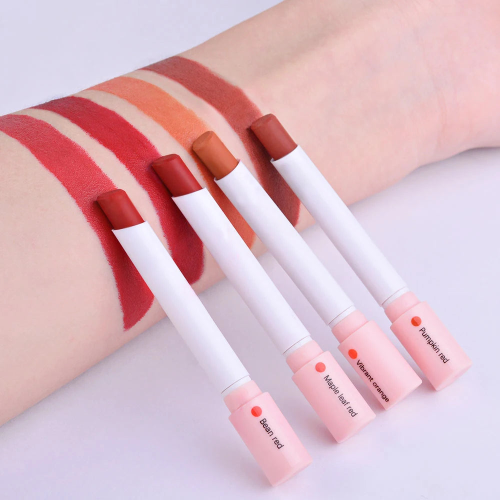ibcccndc - Set de labiales mate de 4 colores: brillo labial resistente al agua y de larga duración
