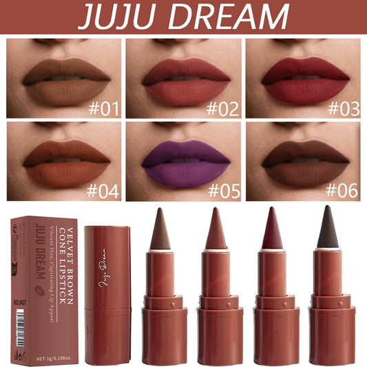 Delineador de labios mate aterciopelado JUJU Dream: duradero, resistente al agua y de aplicación suave.