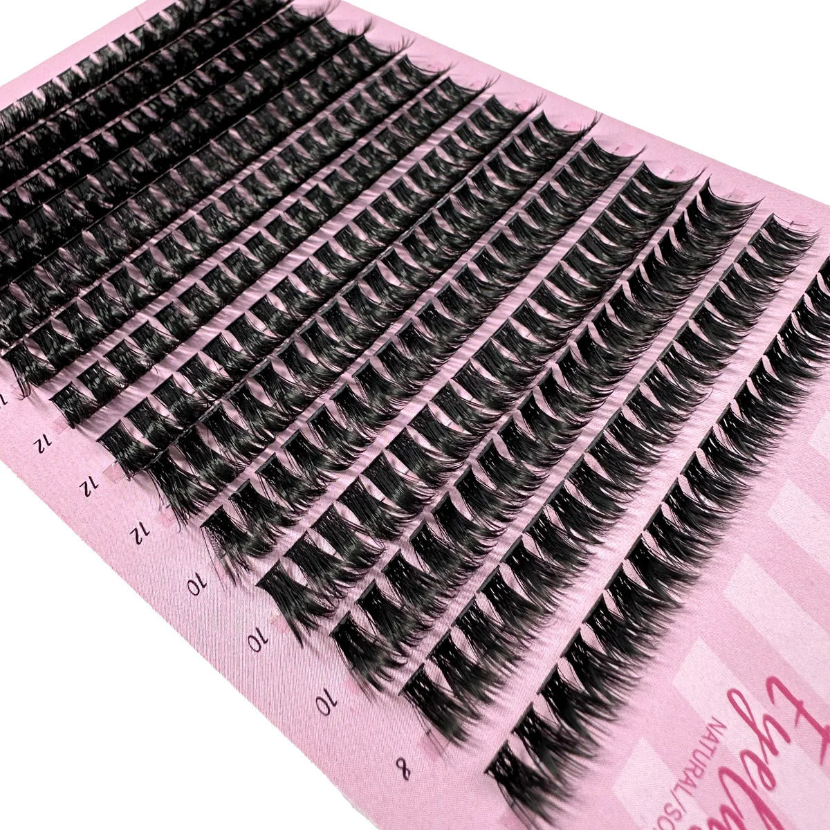 LYBCG Cluster Eyelash Extension – 280 Bundles Handmade Natural 3D Mink Lashes
