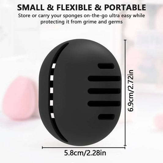 LuxuryGlow Eco-Friendly Silicone Beauty Blender Storage Case – Portable & Reusable Organizer
