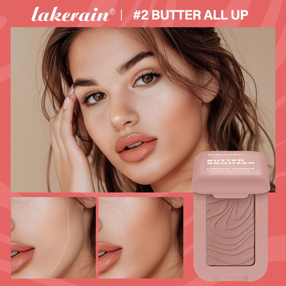 Bronceador Lakerain Butter: rubor nude sedoso y resistente al agua