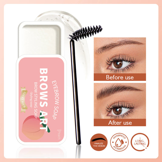 LuxuryGlow 4-Color Eyebrow Styling Wax – Waterproof, Natural Look & Long-Lasting Hold