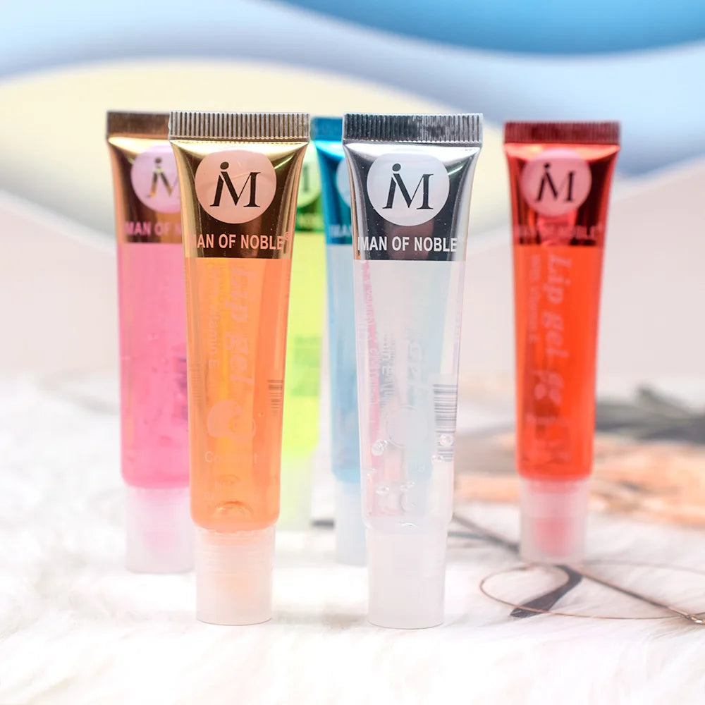 Glory Carrot 6-Piece Fruity Lip Gloss Set – Hydrating & Glossy Lip Gel for Moisturized, Shiny Lips