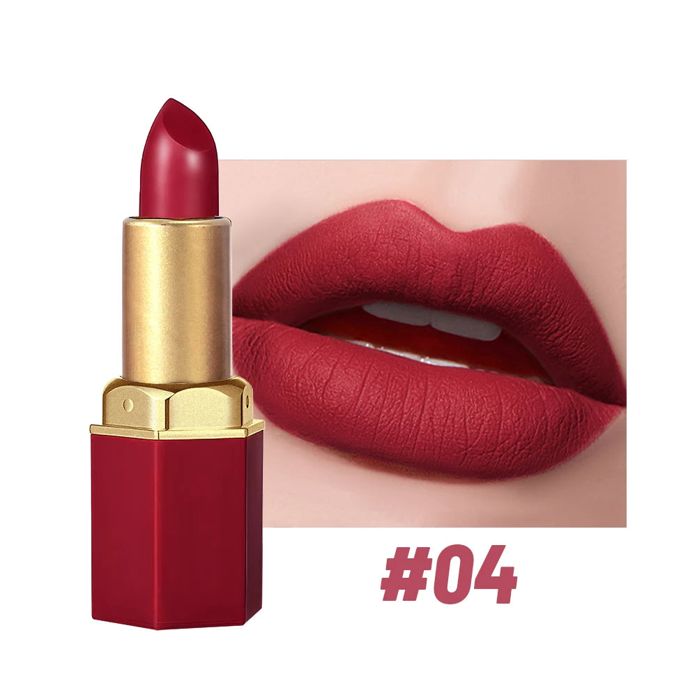 Lápiz labial mate SAM SUGAR de 6 colores: duradero, antiadherente y con acabado aterciopelado (resistente al agua y a las manchas)