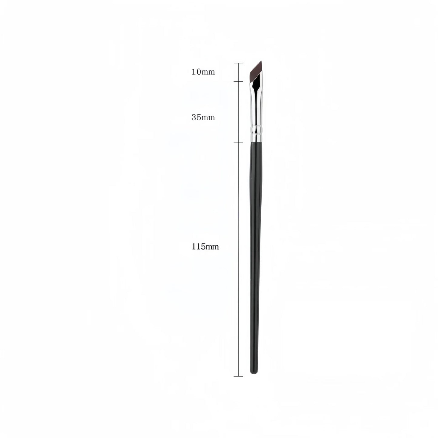 LuxuryGlow Ultra-Thin Angled Eyeliner & Eyebrow Brush | Precision Makeup Tool