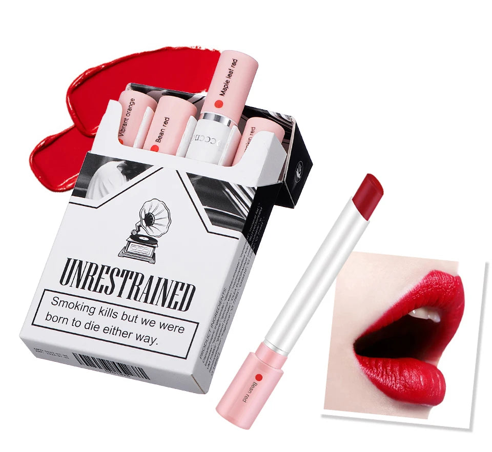 ibcccndc - Set de labiales mate de 4 colores: brillo labial resistente al agua y de larga duración