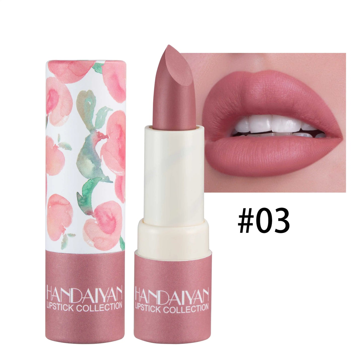 Handaiyan Naked Color Velvet Matte Lipstick – Long-Lasting & Moisturizing