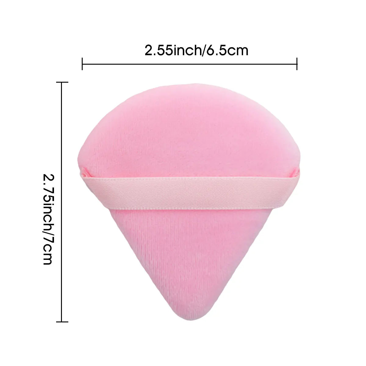 HUAZDS 10/20 قطعة من إسفنجة البودرة المخملية المثلثة - إسفنجة مكياج صغيرة قابلة للغسل