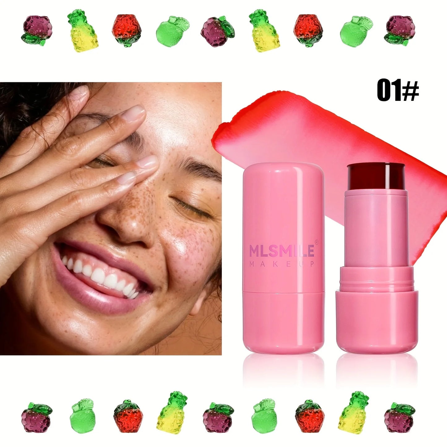 MLSMILE Jelly Blush &amp; Lip Tint Stick: ligero, duradero y con un brillo natural