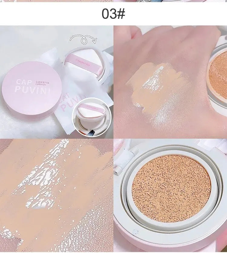 Cappuvini Liquid Air Cushion Concealer – Long-Lasting Brightening Foundation
