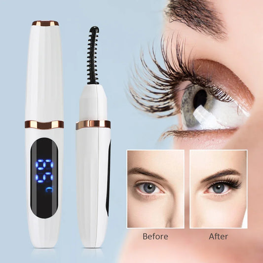 LuxuryGlow Electric Heated Eyelash Curler – Long-Lasting Lift & Natural Curl in Seconds