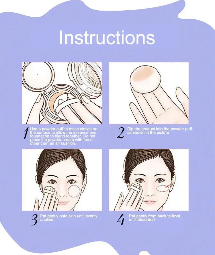 Cappuvini Liquid Air Cushion Concealer – Long-Lasting Brightening Foundation