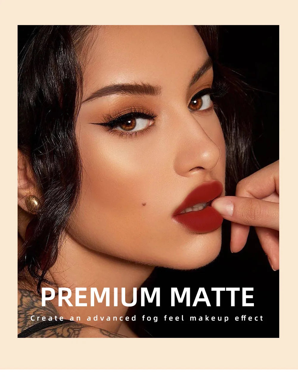QiBest Matte Liquid Lipstick – Long-Lasting, Smudge-Proof, Velvet Finish