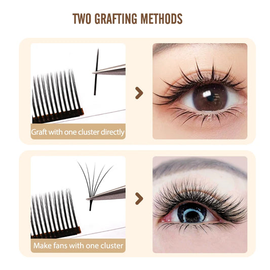 NATUHANA 5D W Style Lash Extensions – Soft, Natural Volume Easy Fanning Lashes