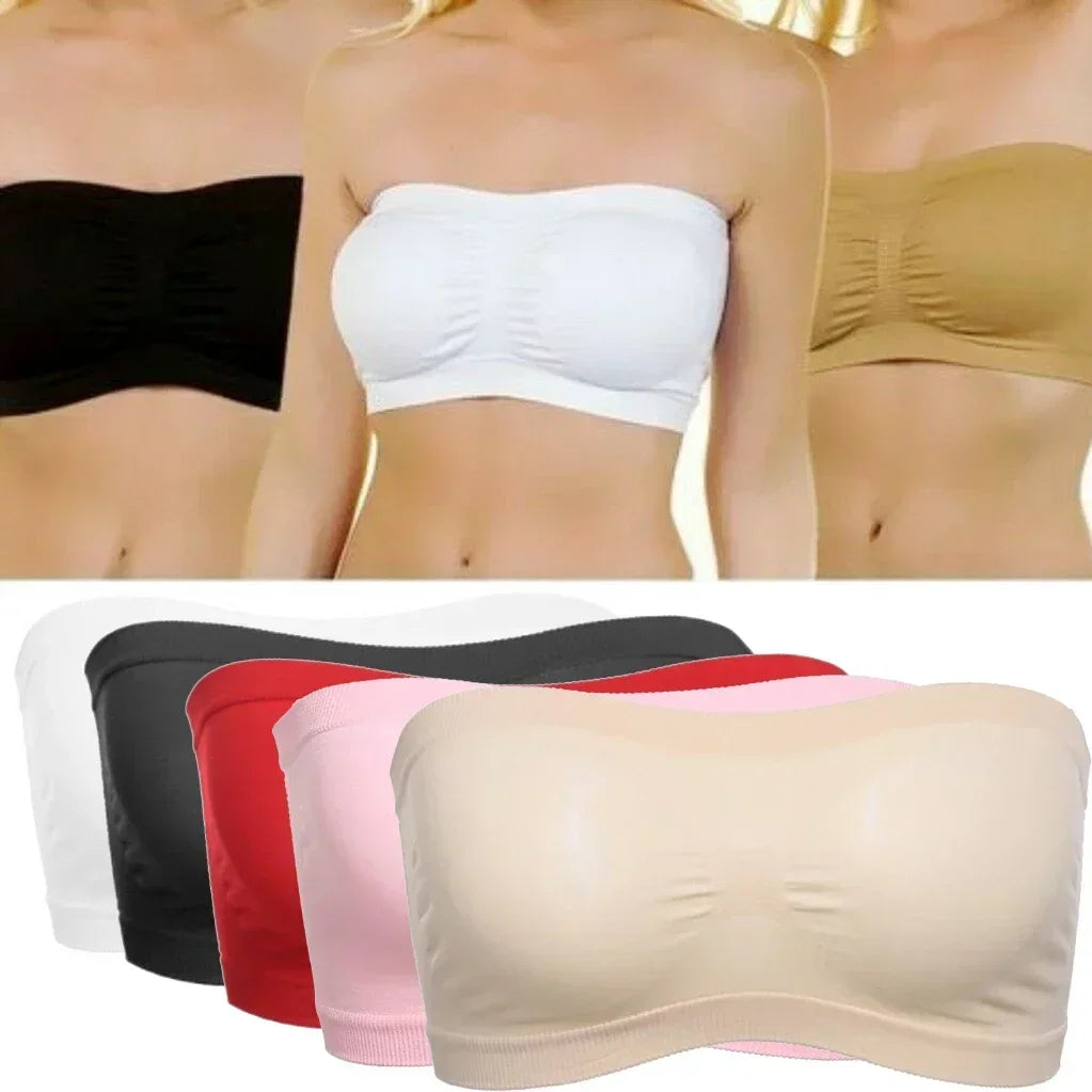 Sujetador de tubo de malla sin tirantes transpirable para mujer LuxuryGlow: un sexy sujetador bandeau de verano.
