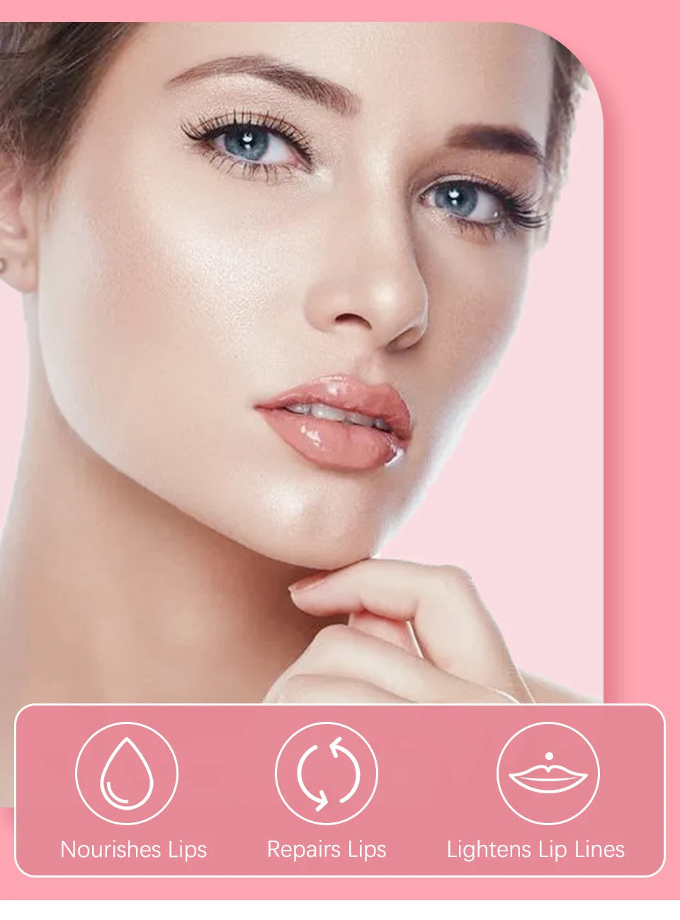 Bálsamo labial hidratante ibcccndc con aceite y brillo labial – Bálsamo labial hidratante y voluminizador con semillas de cereza