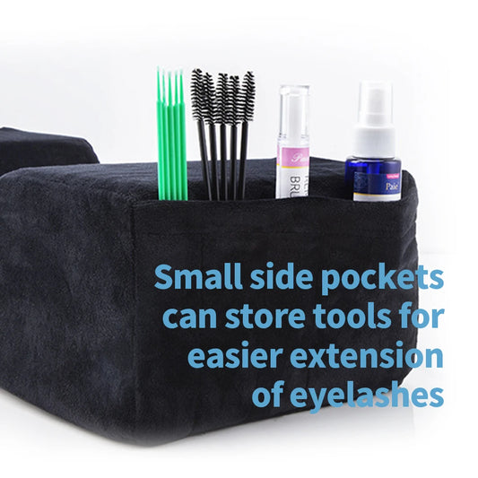 GUGCGV - Almohada ergonómica para extensiones de pestañas en forma de U para uso en salón y hogar