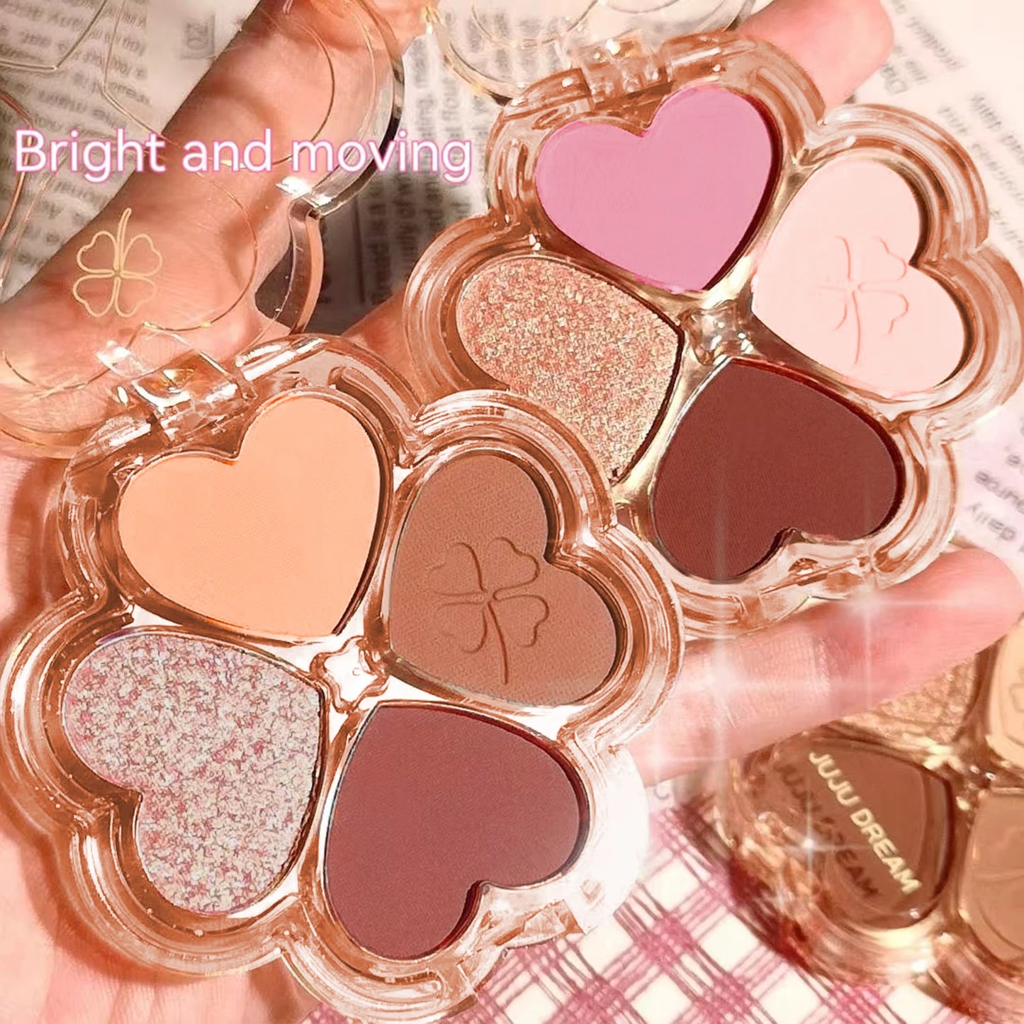 لوحة ظلال العيون دريم لاكي كلوفر من جوجو، 4 ألوان - ألوان مطفية ولامعة ومقاومة للماء