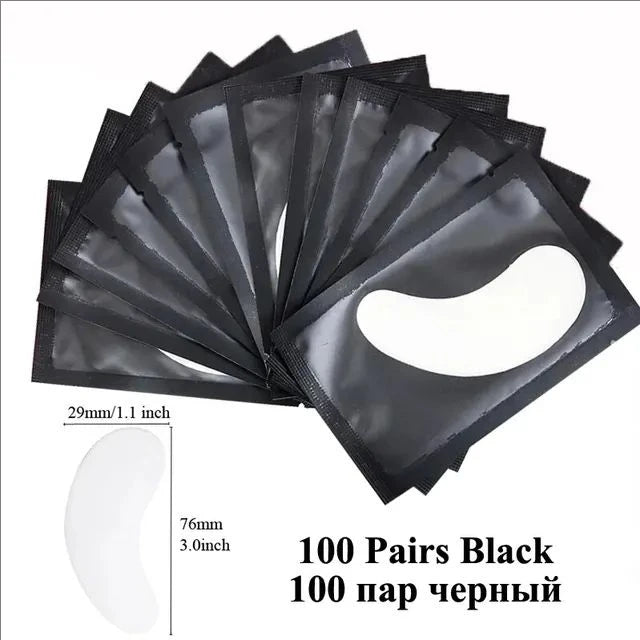 Parches de gel sin pelusa JPNPL MJ para el contorno de ojos: extensiones de pestañas y mascarillas para ojos