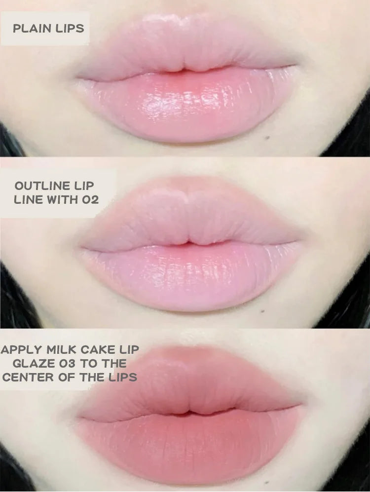 Delineador de labios mate Gege Bear Nude: lápiz aterciopelado resistente al agua y de larga duración 