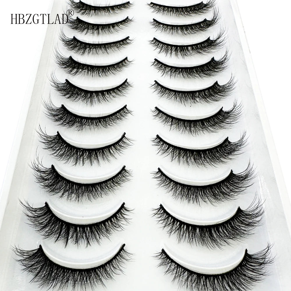 LuxuryGlow 10 Pairs Fluffy 3D Mink False Eyelashes – Soft, Dramatic & Reusable