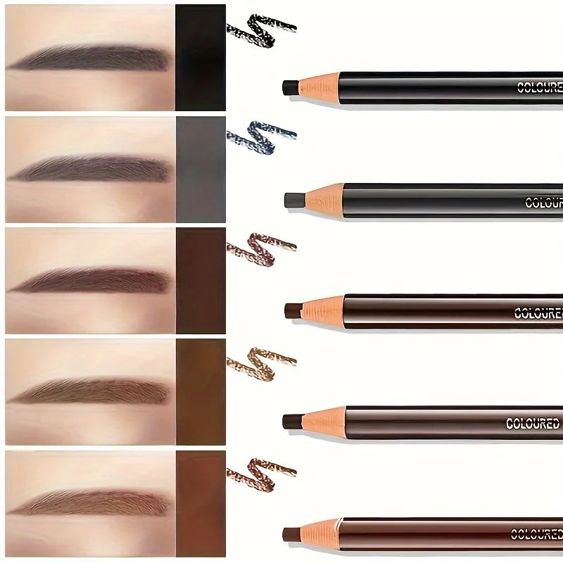 Lápiz de cejas desprendible LuxuryGlow resistente al agua: no se corre, no necesita afilarse, aspecto natural.