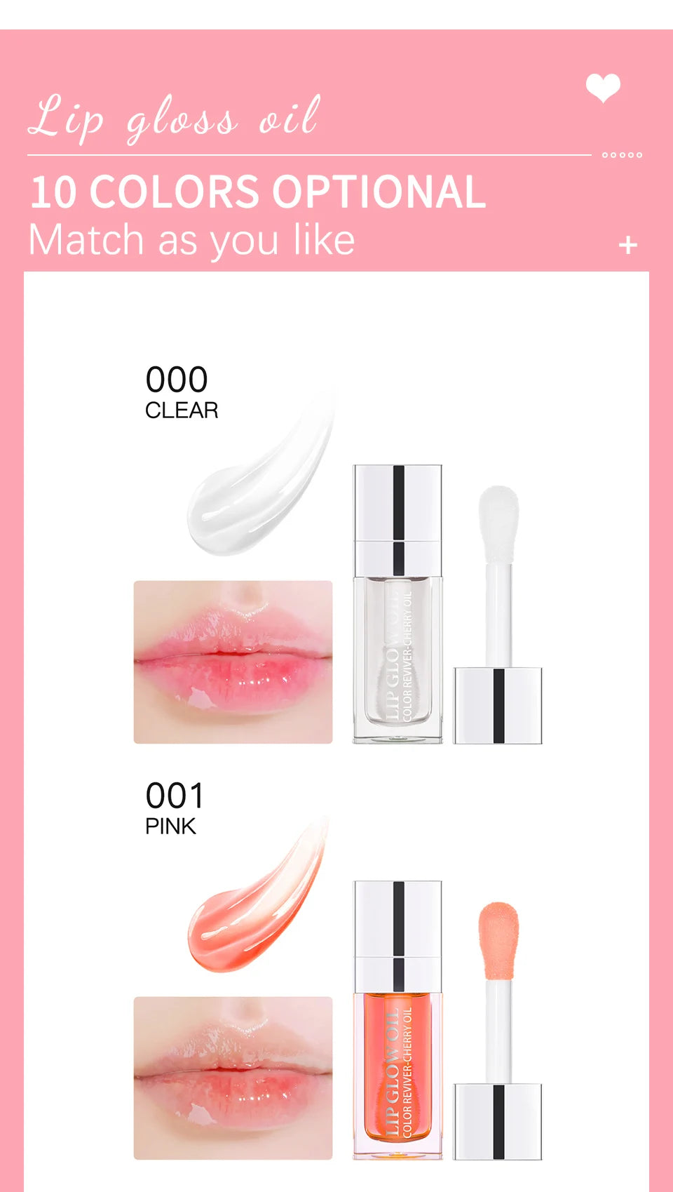 Bálsamo labial hidratante ibcccndc con aceite y brillo labial – Bálsamo labial hidratante y voluminizador con semillas de cereza