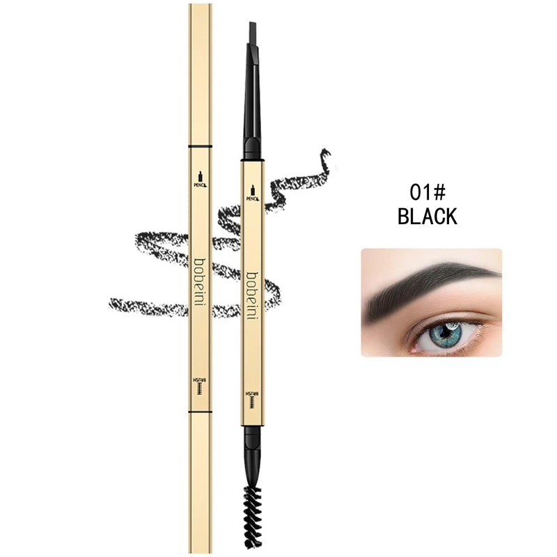 Lápiz de cejas impermeable de doble punta LuxuryGlow: preciso, duradero y resistente a las manchas.