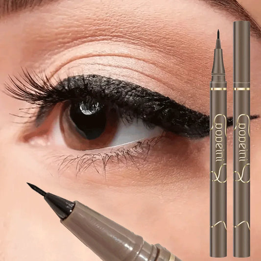 LuxuryGlow 4-Color Waterproof Fine Tip Eyeliner – Quick-Dry, Long-Lasting, Smudge-Proof