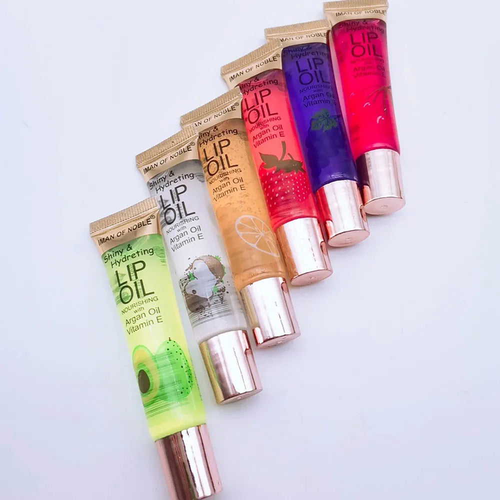 Glory Carrot 6-Piece Fruity Lip Gloss Set – Hydrating & Glossy Lip Gel for Moisturized, Shiny Lips