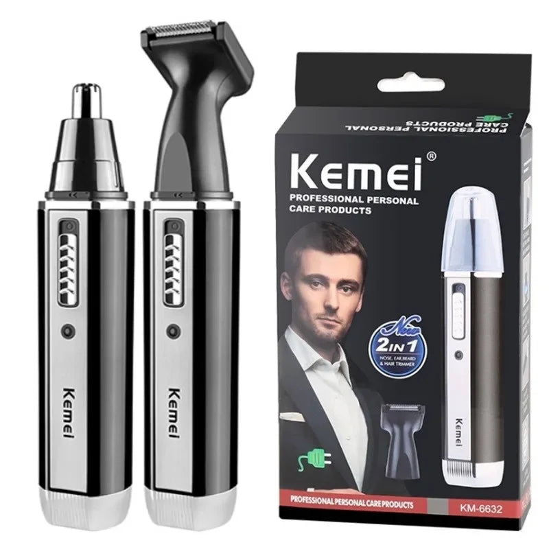 Kemei 4-in-1 Rechargeable Grooming Kit | Nose, Beard, Hair & Eyebrow Trimmer for Men & Women