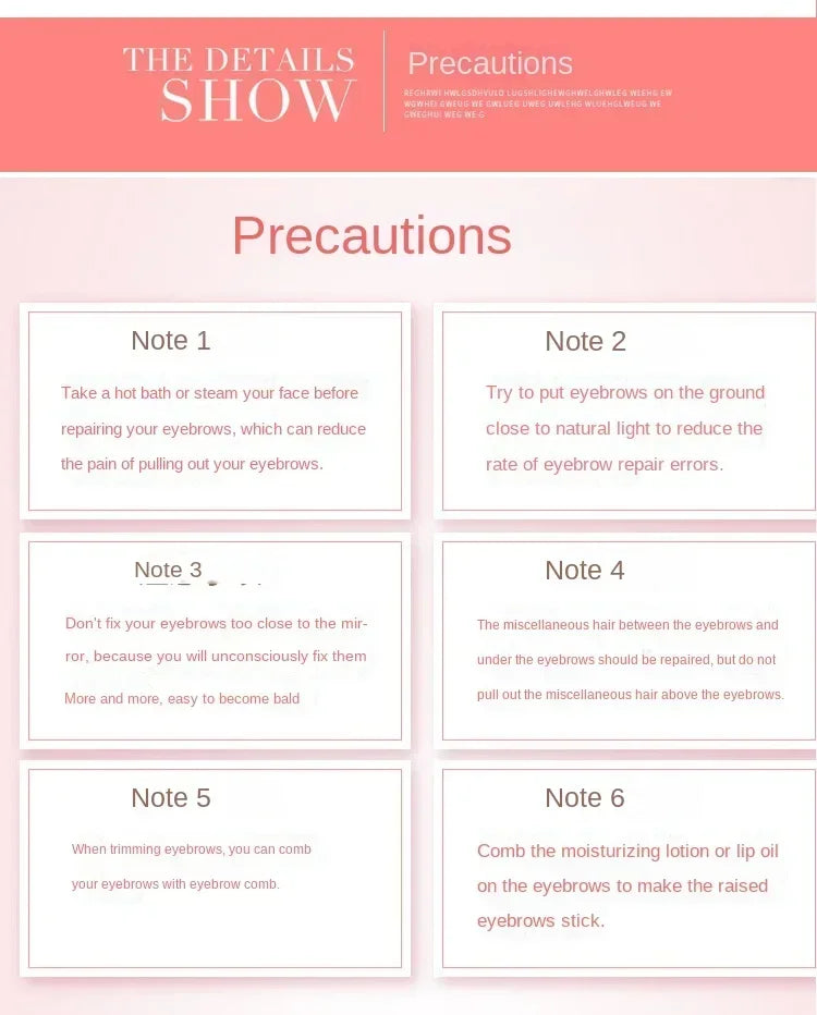 LuxuryGlow Portable Eyebrow Trimmer Razor – Stainless Steel Face & Brow Shaver for Women (1PC)