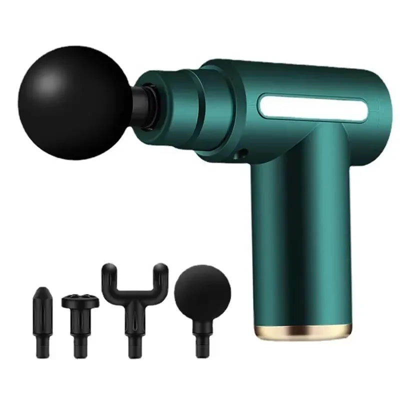Pistola de masaje fascial eléctrica LuxuryGlow: relajación muscular profunda con pantalla