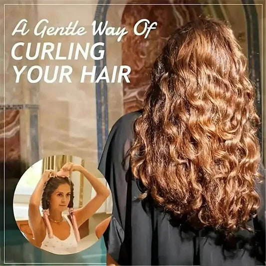 Tanyi DIY Heatless Hair Curling Headband Set – No-Heat Lazy Curler with Hairpins