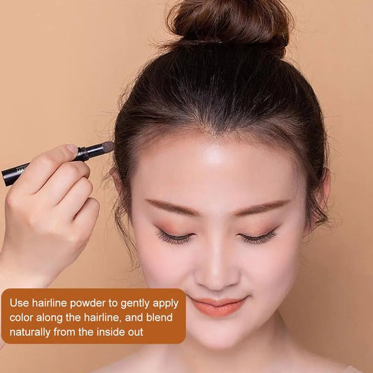 LuxuryGlow 6 Colors Hair Line Powder — Instant Root Cover-Up & Hairline Filler for Natural Look