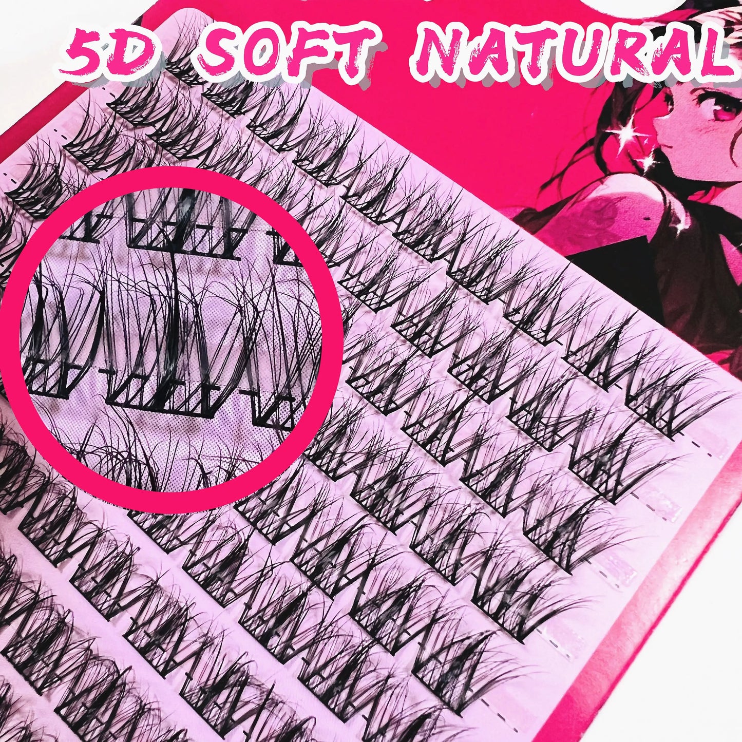 EYENGLE 5D Cluster Eyelash Extensions – 120PCS DIY Lashes for Fast Application