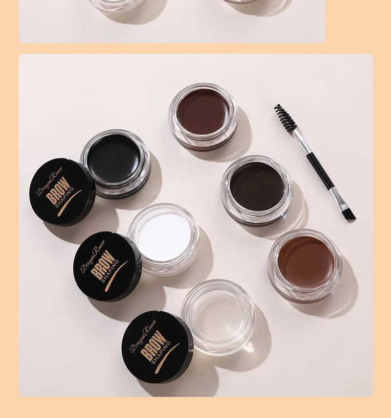 Dragon Ranee 6-Color Eyebrow Styling Cream – Long-Lasting Waterproof Brow Gel